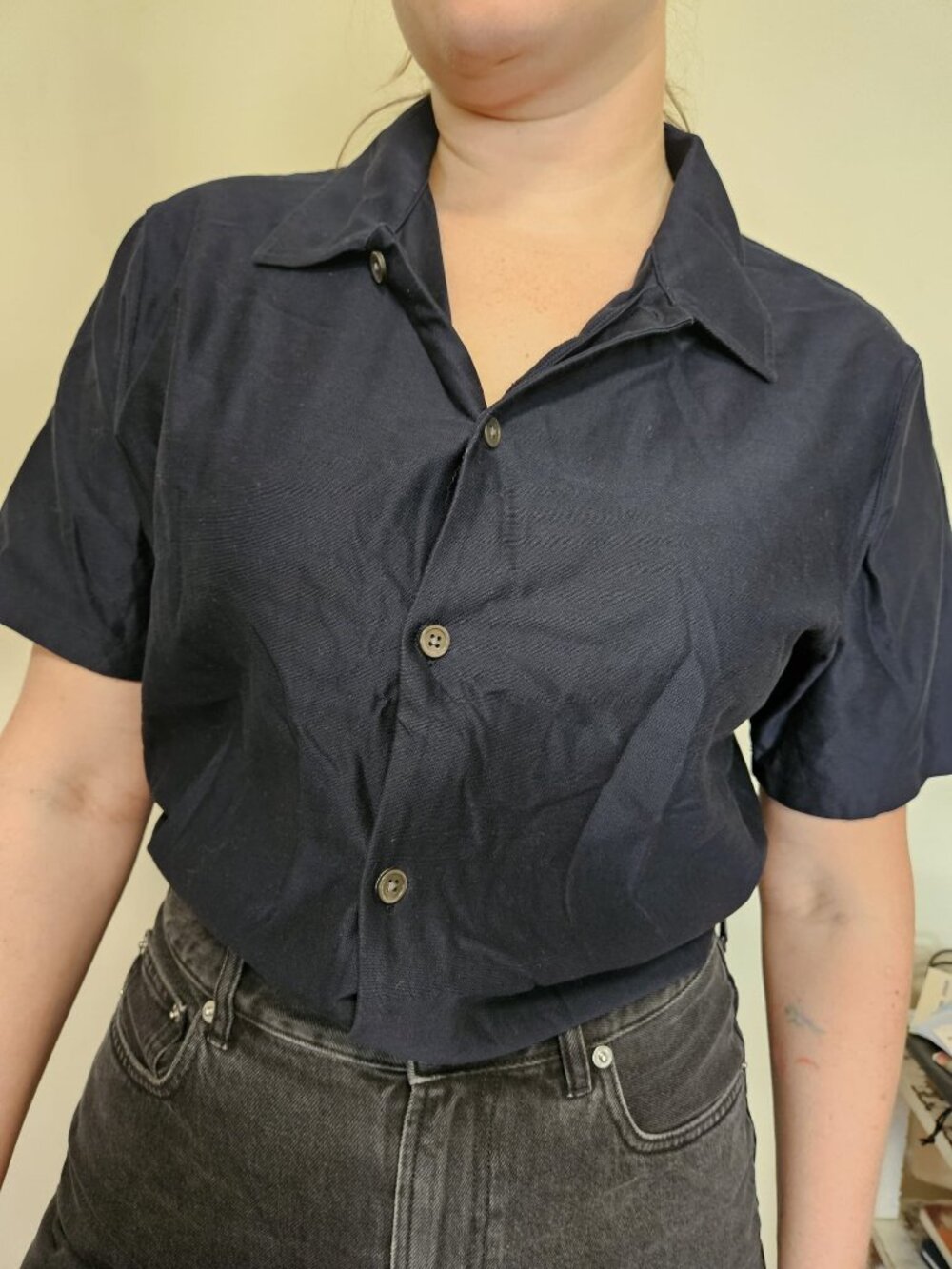 Navy Theory Collared Shirt